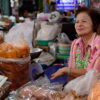 A shop selling dried seafood products at the Railway market