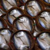 The famous Mae Klong steamed mackerels at the Railway market