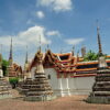Stupas in Wat Pho or the Temple of the Reclining Buddha's compound