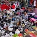 A shop in Bangkok's Chinatown selling everything from kitchenware to clothing items  