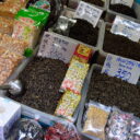 various types of tea in Chinatown