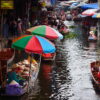 Various souvenirs available at Damnoen Saduak floating market