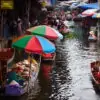 Various souvenirs available at Damnoen Saduak floating market