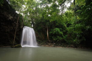 Visit Erawan waterfalls on a tour from Bangkok to Kanchanaburi. Enjoy a nice nature walk to the 7th level.