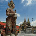 Guarding demon at one of Wat Phra Kaew's entrances