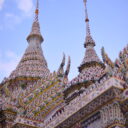 Traditional Thai architectural features with Chinese influence at Wat Phra Kaew