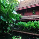 Traditional Thai house of Jim Thompson surrounded by green and serene environment
