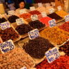 Dried fruits for sale at the famous Railway market in Samut Songkram