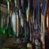 Stalactite and stalacmite formations in Khao Bin cave in Ratchaburi