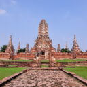 Wat Chai Wattanaram temple ruin in Ayutthaya. Visit this magnificent temple on our private tour to Ayutthaya from Bangkok.