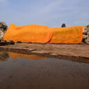 Reclining Buddha temple ruin at Wat Lokayasutharam in Ayutthaya