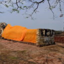 A huge outdoor Reclining Buddha at Wat Lokayasutharam