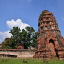 Wat Mahathat temple ruin in Ayutthaya