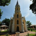 Wat Niwet Thammaprawat, also known as church-style temple, in Ayutthaya