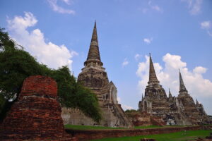 Visit Wat Phra Sri Sanphet on a tour from Bangkok to Ayutthaya. An impressive site that was the royal temple when Ayutthaya was the capital.