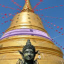 The great stupa at Wat Saket, temple of the Golden Mount in Bangkok