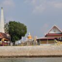 Local temple along Chao Phraya river to Ayutthaya