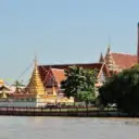 Local temple along Chao Phraya river to Ayutthaya