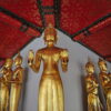 Buddha images at Wat Pho, temple of the Reclining Buddha. Visit Wat Pho on our Bangkok city tours.