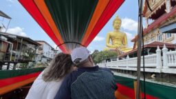 Long tailed boat on our private tour in Bangkok